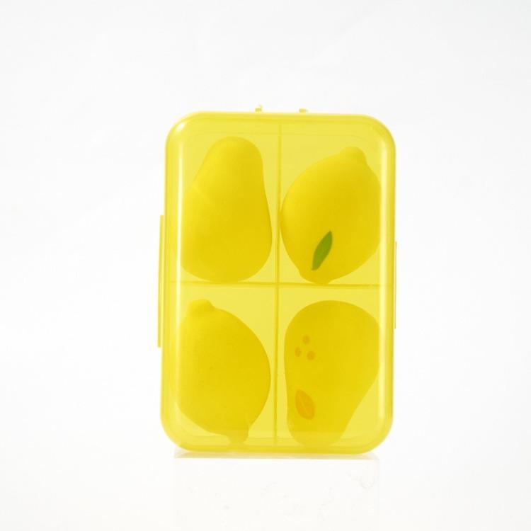 4/5/6ks Sada houbiček na make-up Kosmetická labutěnka pro krémový krémový korektor na make-up s krabičkou Flower Series