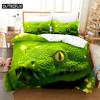 New 3D Print Green Snake Bedding Set 3D Printed Suitable for Bedroom Duvet Cover Set With Pillowcases Kids Home Textile