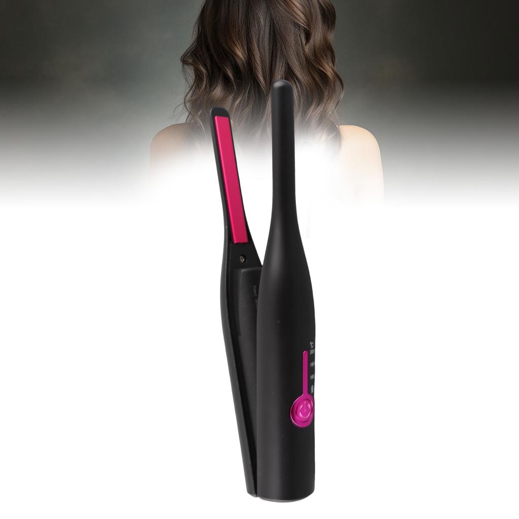 Pencil Flat Iron   Fast Heating Cordless Small Flat Iron Hair Straightener Curler for All Hair Types