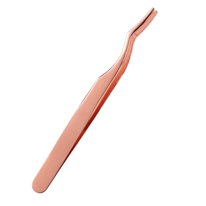 Black Beauty Eyelash Curler & Portable Eyebrow Tweezers Set – Stainless Steel Eyelash Perm Tool