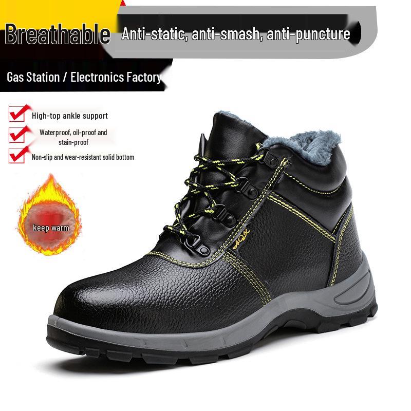 All-Season Anti-Static Safety Shoes: Anti-Smash, Anti-Puncture, Oil-Resistant Work Shoes 539 Cotton Antistatic Anti-smash Anti-puncture;44