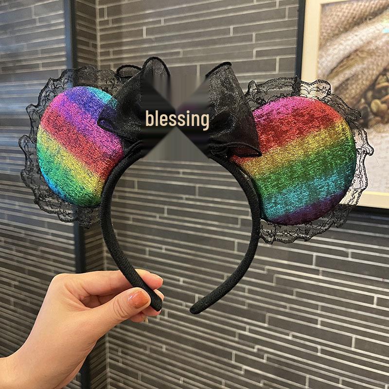 

Kids Halloween Minnie Ears Bow Headband for Festival & Fun Photos