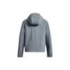 Under Armour UA Latitude Logo Print Fleece Hooded Long Sleeve Jacket Women Jackets Gray 1373289-002