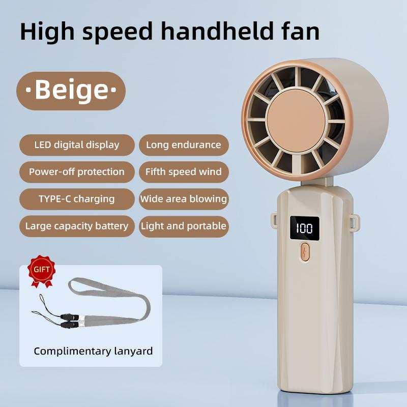 

Portable Handheld Fan 13000rpm Ultra-High Speed Quick Cooling, 100-Level Super Power USB Fan Large Battery Capacity Mini Portabl хаки