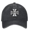 The West Denim Baseball Cap Cross Print Hunting Camping Trucker Hat Summer Unisex Teens Street Style Sun-Proof Baseball Caps