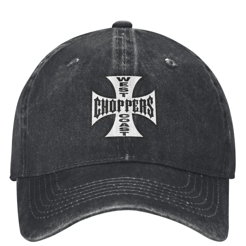 The West Denim Baseball Cap Cross Print Hunting Camping Trucker Hat Summer Unisex Teens Street Style Sun-Proof Baseball Caps