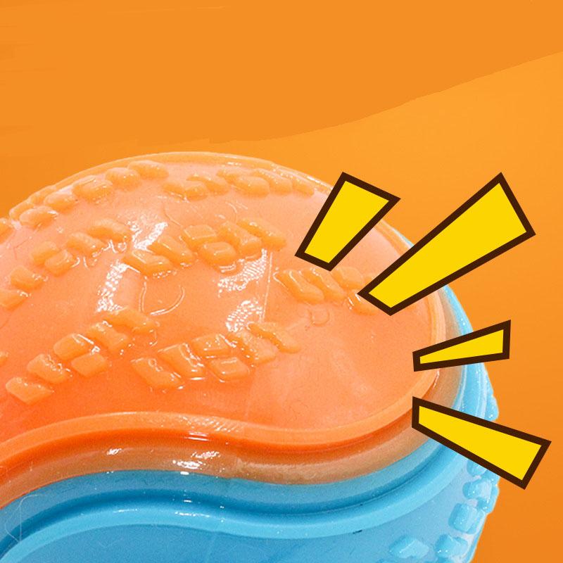 1pc 6.5cm Squeaky Balls Toys Dogs Interactive Toys TPR Dog Chew Toy for Dog Pet Teeth Cleaning Bite Resistance Pet Supplies