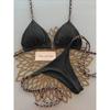 Ladies' Fashionable Leopard Print Bikini Swimsuit - Tie String Triangle Top & Thong Bottom Set, Sexy Beach Vacation Outfit