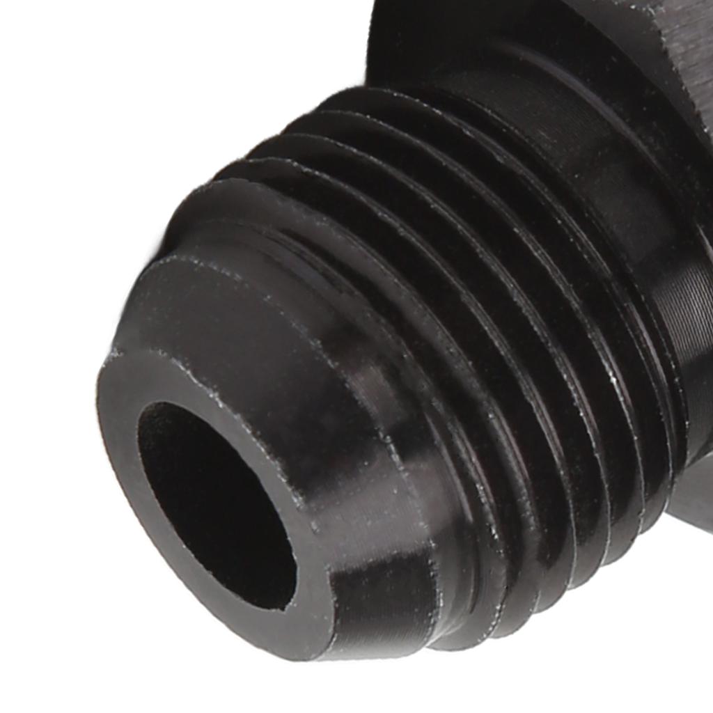 Fuel Cell Bulkhead Fitting with PTFE Washer Black Anodized 6061‑T6 Aluminum Alloy Connector for Most Fluid