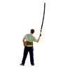 Artistic 1/64 Scale Miniature Fishing Figure Resin Attractive Mini Fishing Scene Resin Ornament for Decorative Use Gift