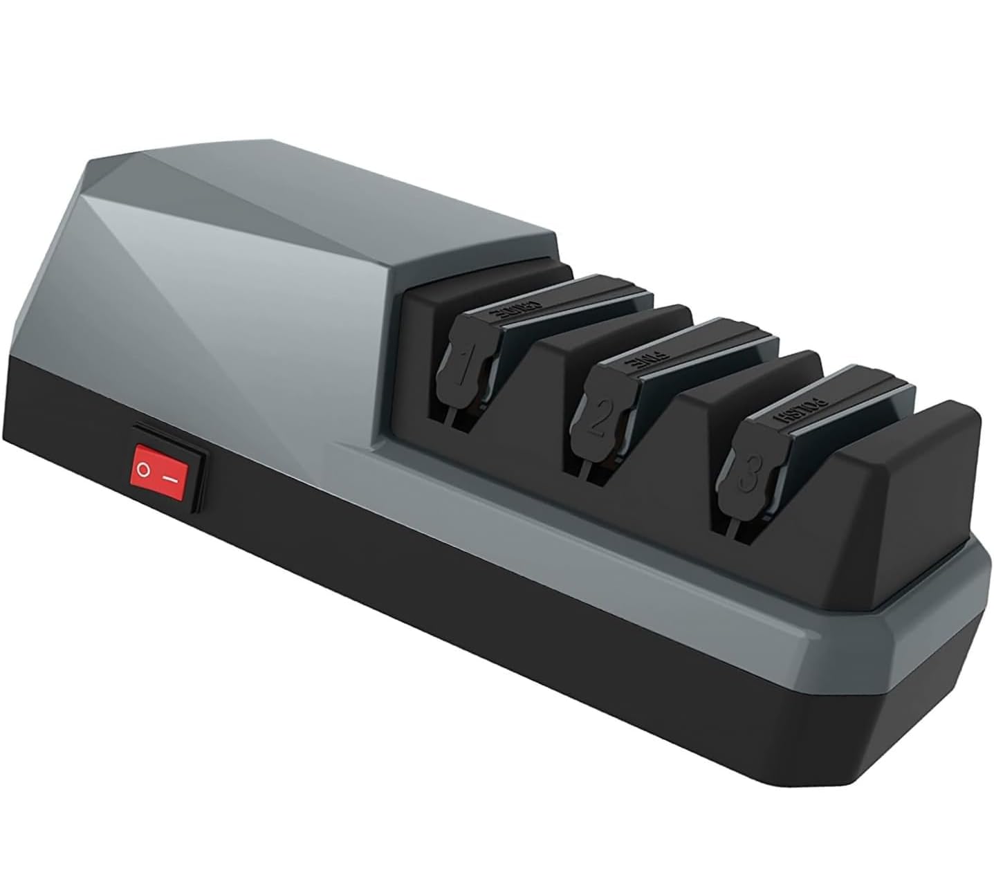 

Электрический нож Udoric для и Серрейторная алмазная легкая кухонная точилка для ножей с лезвиями до Руководство по эксплуатации в комплекте Точилка, 3-уровневая