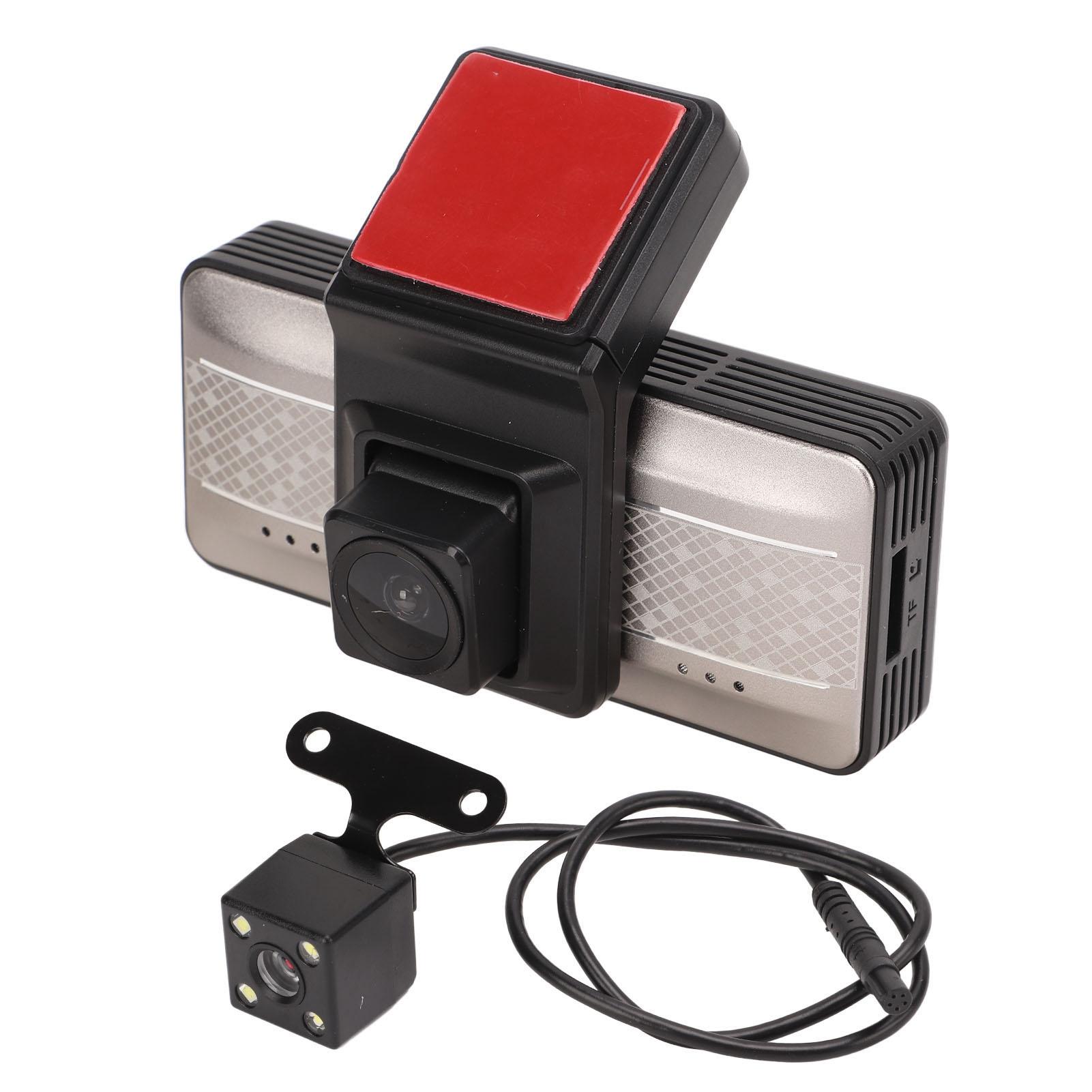 

1440P Автомобильный видеорегистратор Автомобильный видеорегистратор Видеорегистратор 170 градусов Широкоугольный циклическая запись Двойной объектив Видеорегистратор