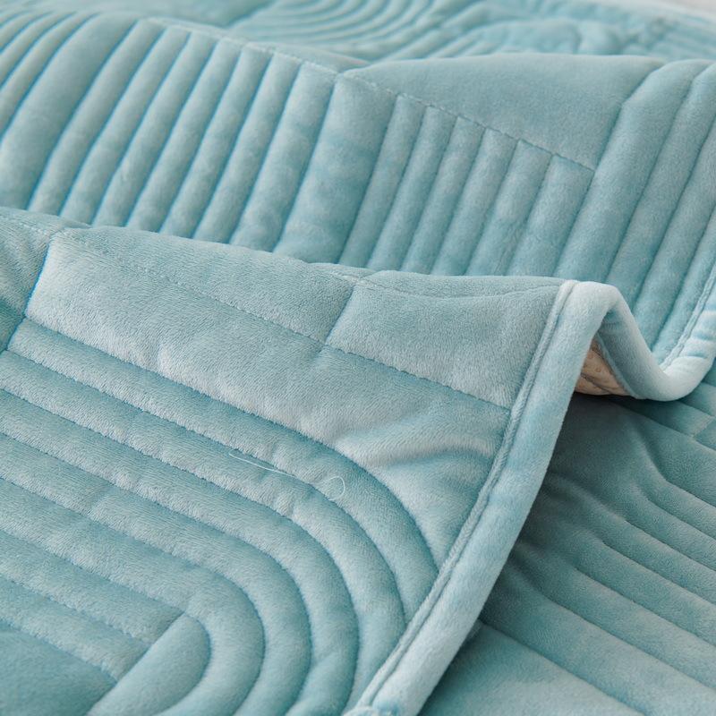 Plush Solid Color Sofa Cushion Four Seasons Universal High-grade Non-slip Leather Sofa Cover Cloth Cover