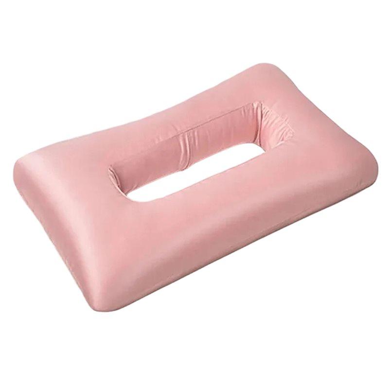 HHO-For Chondrodermatitis Ear Piercing Pillow Breathable Big Ear Hole With Satin Smooth Pillowcase