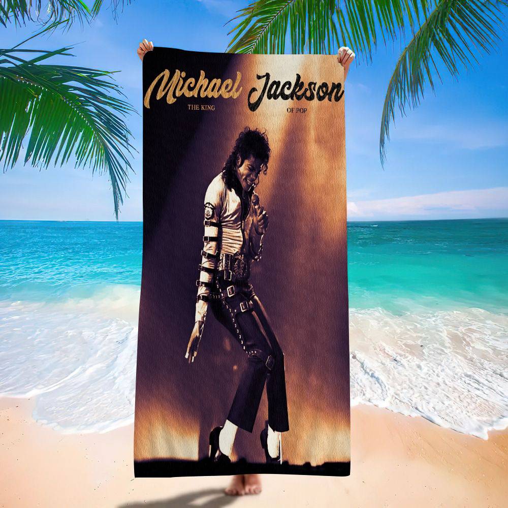 Zanger M-Michael J-Jackson Beach Towel Colorful Bath Towels For Girl Microfiber Quick Dry Custom Sand Free Beach Yoga Spa Gym