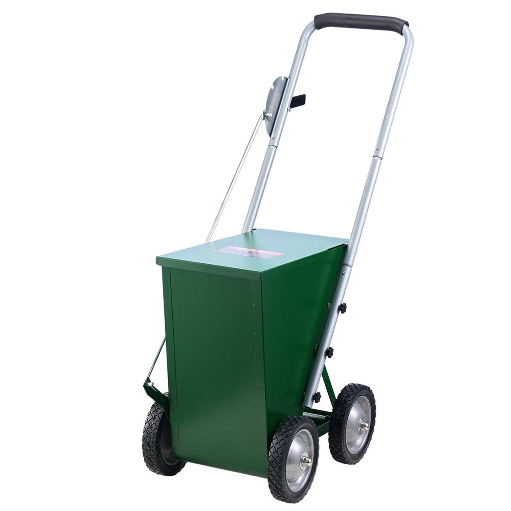 Trockenlinienmarkierer 4-Rad 2 oder 4 Linien Schwerlast Stahlkreider 50 lbs