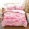 2026 Cartoon Roze Ster Kirby Bondgenoten Dekbedovertrek Kussensloop Beddengoed Set Volwassene Jongen Meisje Slaapkamer Decoratie Enkel Dubbel Groot Formaat