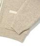 Covernat Woman Fluffy Zip-Up Cardigan Oatmeal