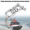 Heavy Duty 304 Stainless Steel Swivel Ring Snap Rolling Shackle Device