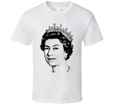 Königin Elizabeth II Schwarzweißporträt T-Shirt