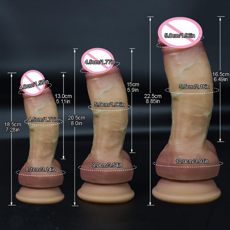 Super Realistic Dildo Dual-Layer Liquid Silicone Dildos Sex Toys For Women G-Spot Masturbation Realistic Penis Huge Consolador