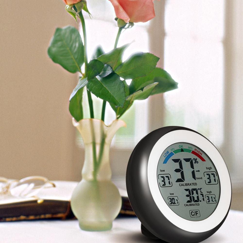 Thermometer, Thermometer Feuchtigkeitsmesser Feuchtigkeitssensor mit Temperatur- und Feuchtigkeitsmonitor für Luftbefeuchter, Gewächshaus, Garten, Zuhause, Gläser