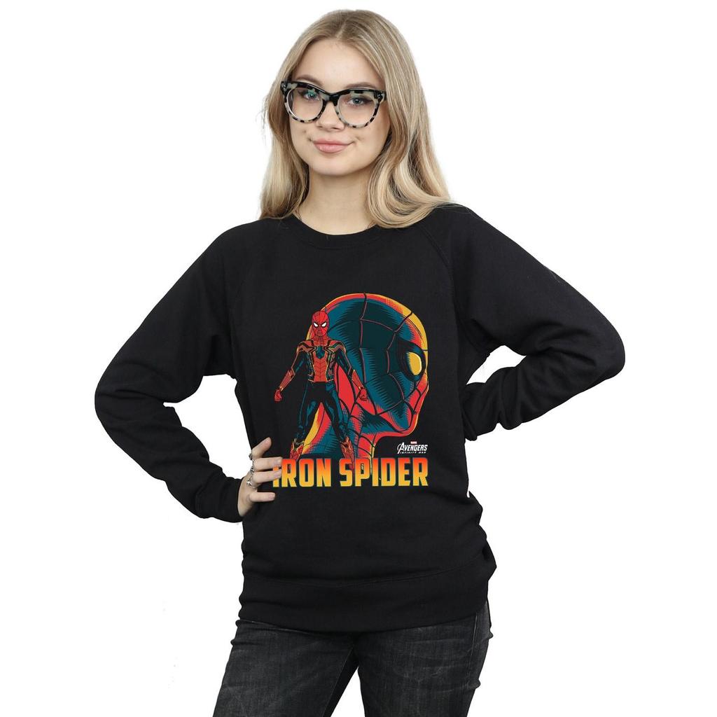 Marvel Womens/Ladies Avengers Infinity War Iron Spider Character Sweatshirt