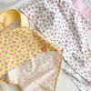 Cute Rabbit Ears Headscarf Hat Cherry Flossom Pattern Soft Cotton Hair Accessory For Women Adults Adjustable Headwear