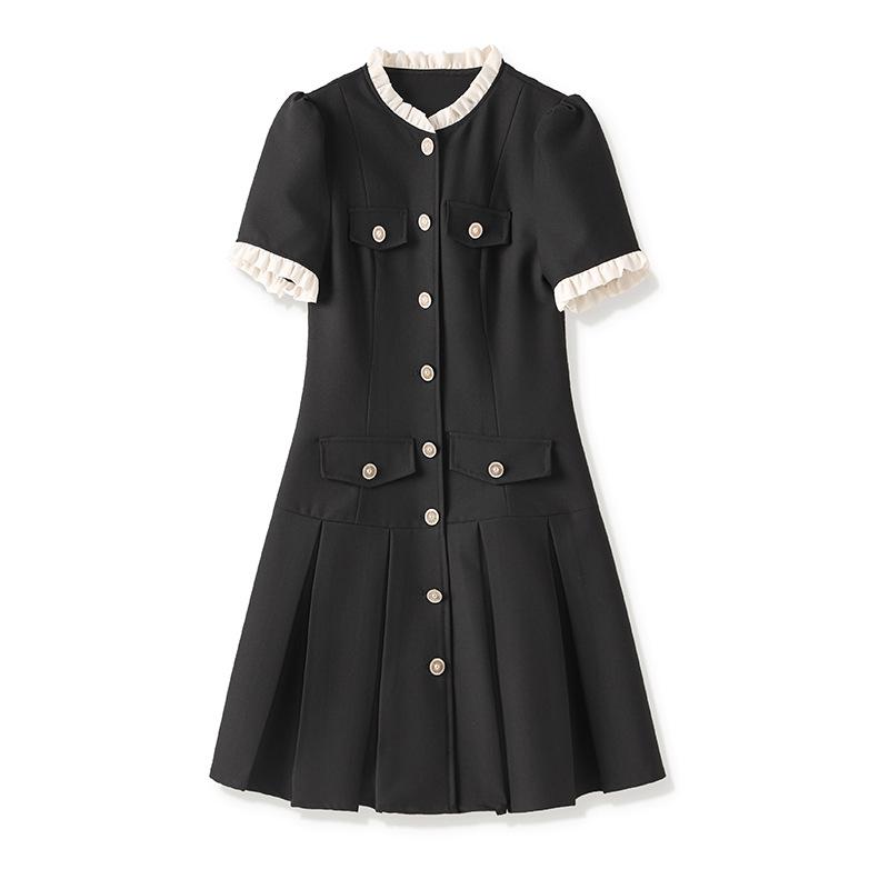 Summer 2024 French Sweet Textured Slimming Dress for Women