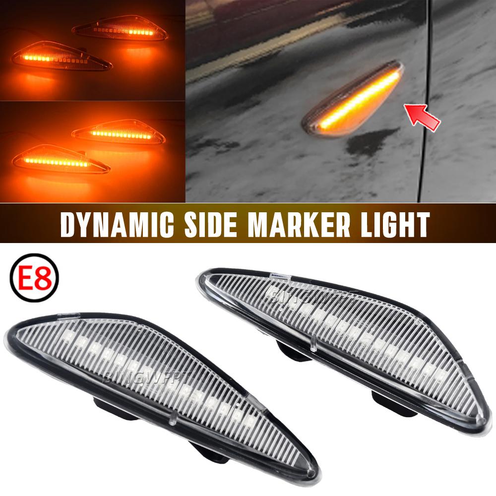 2PCS LED Side Marker Indicator Light For Mazda Miata MX5 ND RX-8 6 Atenza GH 2008-2012 5 Premacy CW 2010-2013 For Fiat Spyder