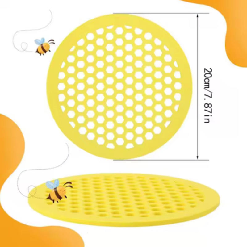 Floating Bee Island Bee Waterer rounded Bee Insect Drinking Tray Beekeeping Setups Luring Insects Waterer Bee Bath Catcher Tray