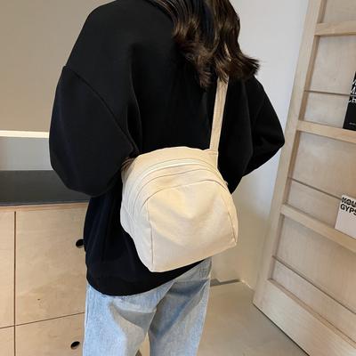 Japanische lässige schräge Spantasche kleine frische Studentin einfache einfarbige Umhängetasche neue Damenmode kleine Tasche