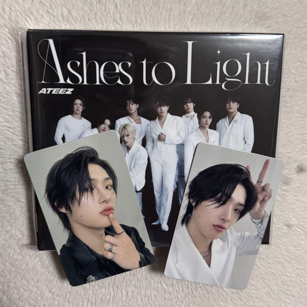 

[USED] ATEEZ Ashes to Light ATINY Edition + 2 Mingi Trading Cards