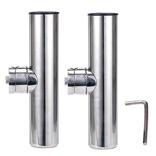 Amarine-made Boat Rod Holder, Stainless Steel, Adjustable Angle, Set of 2, Hex Wrench Included