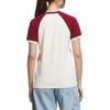 Adidas Originals Raglan Sleeve T Shirt Women's Ivory/Burgundy KE6163