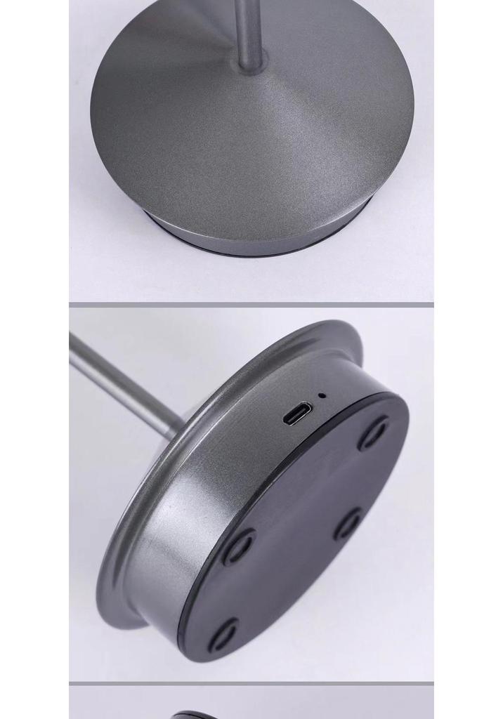 Creative Aluminum Mushroom USB Night Light - Bedside Decorative Lamp for Hotel and Home.