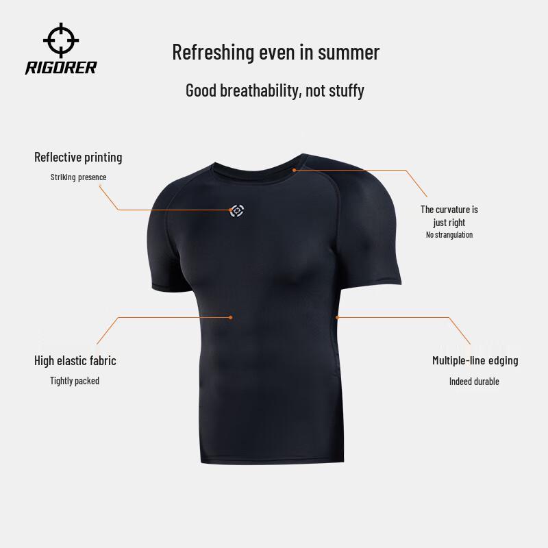 

Men s Quick-Dry Compression Sports T-Shirt 3XL