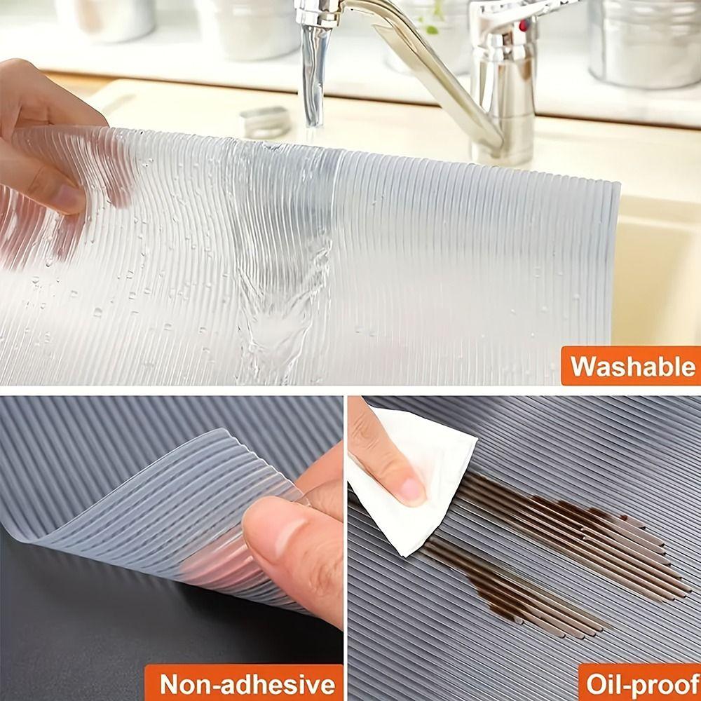 1 Roll Home Accessories Non-Slip Mat Cabinet Liner  For Cabinet Shelves Refrigerator Storage Desks