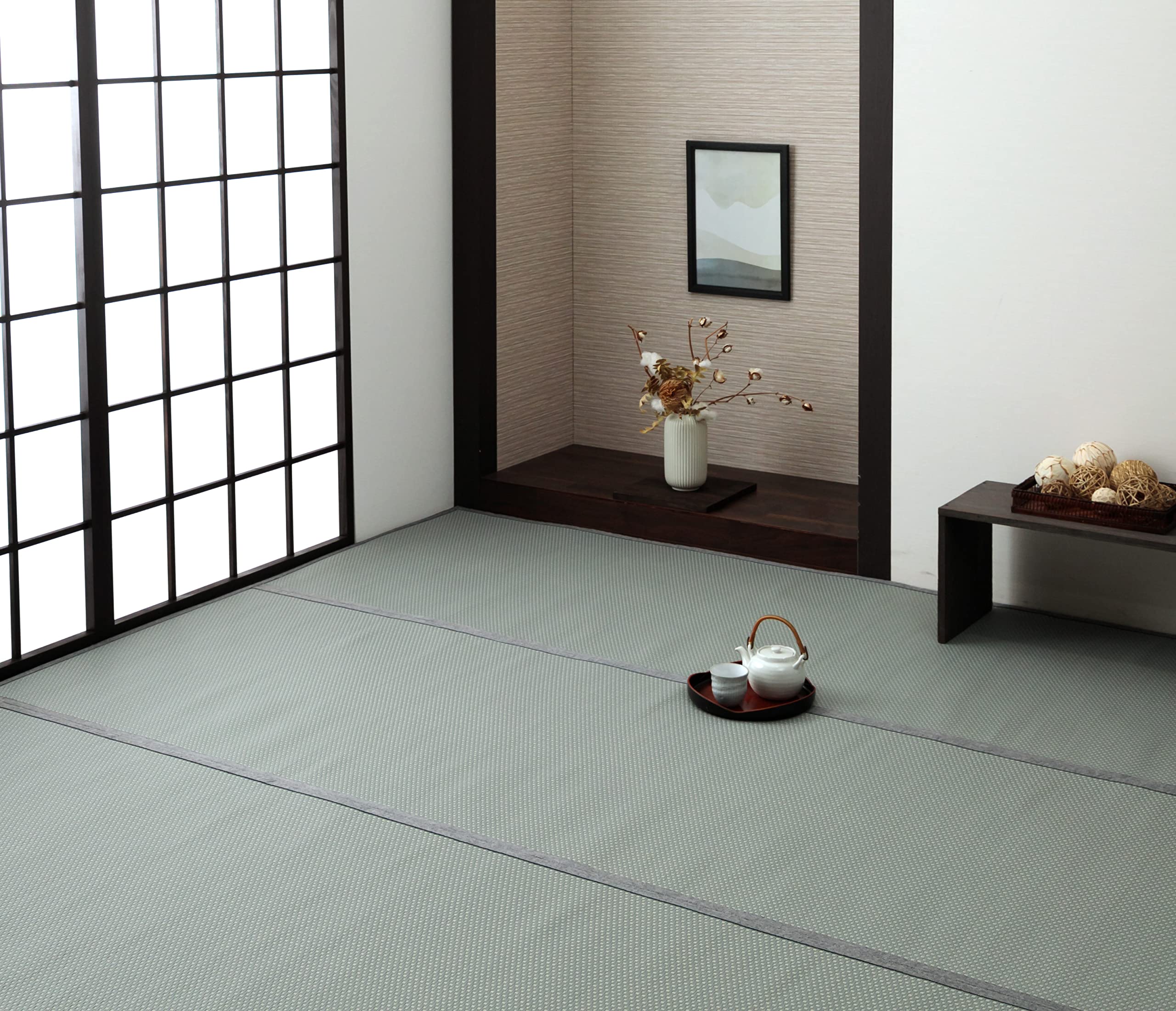 

Ковер Ikehiko Rug, сделано в Японии, татами Misa Grey Edoma, 261 x 261 см, двусторонний, прочный, для домашних животных, сделано в Японии, приблизительно 4,5. #1090740131102