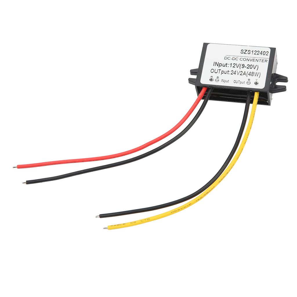 DC To DC Step Up Module IP67 Waterproof PP Housing Boost Voltage Converter Module 12V 9?20V To 24V