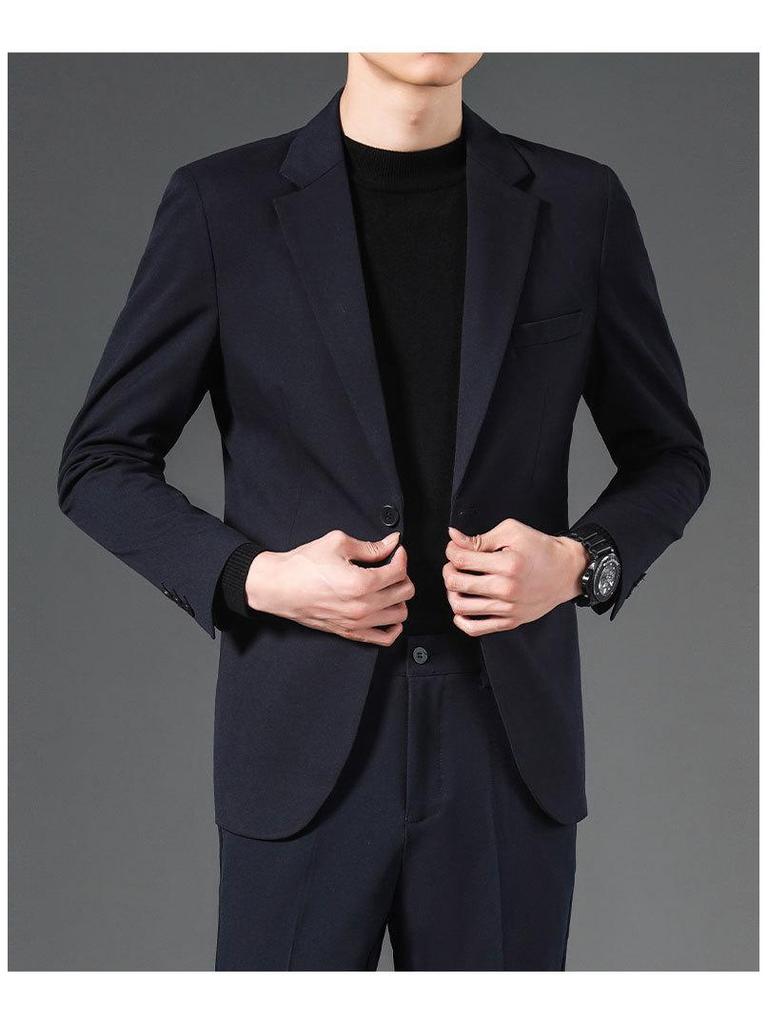 Romon Men's Two-Piece Blazer Jacket Suit: Business, Formal, Casual, Wedding Attire 2025.