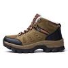 High-top Boots Men Comfortable Warm Plush Anti-slip Outdoor Hiking Shoes Men Breathable Durable Thick-soled Soft Snow Boots Men