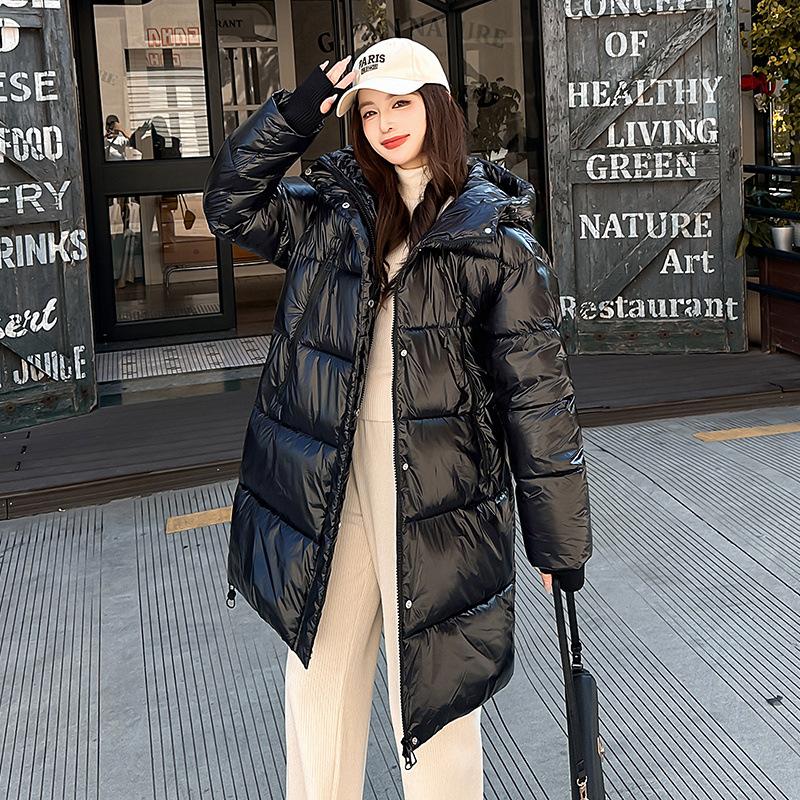 

Зимняя новая универсальная модная хлопковая куртка с капюшоном свободного кроя для женщин, тонкая, с хлопковой подкладкой M