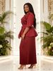 Miyaki Elegant Plus Size Embroidered Lace Two-Piece Set - Pleated Casual Women's Clothing