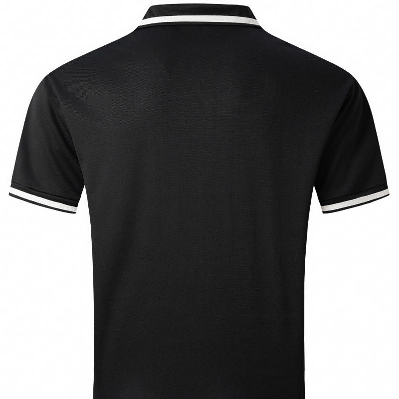 New Men's Polo Shirt Button Pocket Men's Sports Short Sleeve Tops