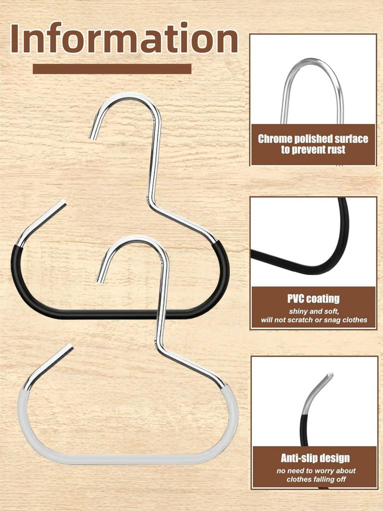 2-8pcs Twist Design Bag Hanger Hat Hooks for Hanging Bags, Handbags, Belts, Scarves, Hats, Underwear Vest Organizer Storage