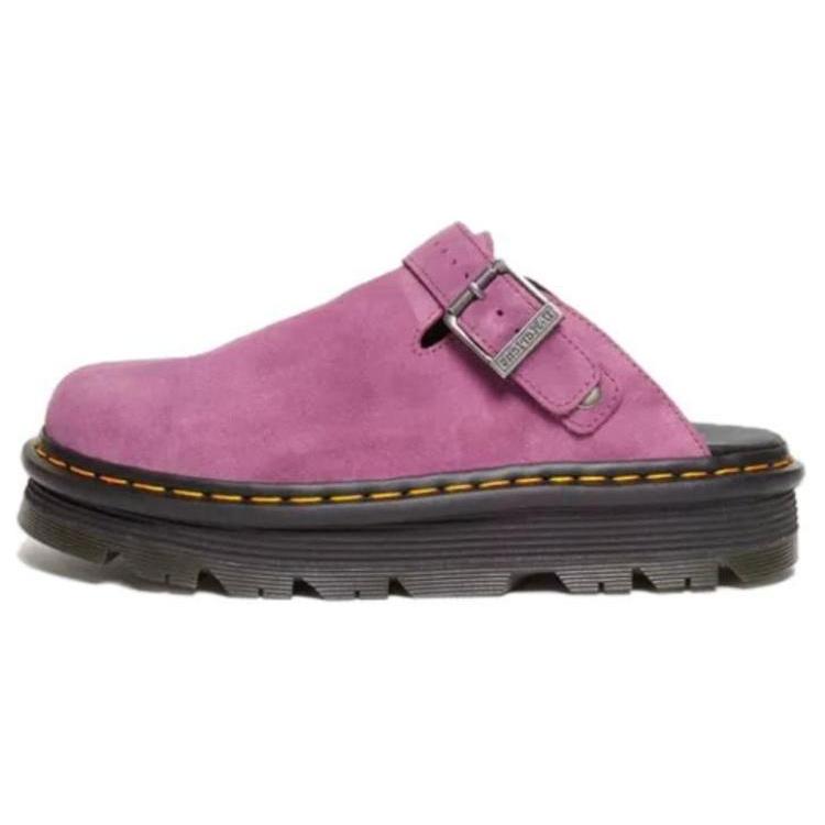 Dr. Martens Zebzag Suede Slingback Platform Mule Muted Purple Unisex 31737765