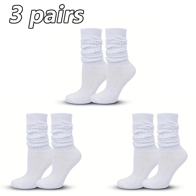3 Pairs Pleated Mid Length Socks Women's Fashion Lolita Bubble Socks Comfort Non Pilling Autumn Versatile Girl Elephant Socks