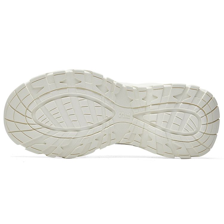 Fila Fisherman Round Toe Lace-Up Low-Top Dad Shoes Women Sneaker Gray White Red F12W044115FGS
