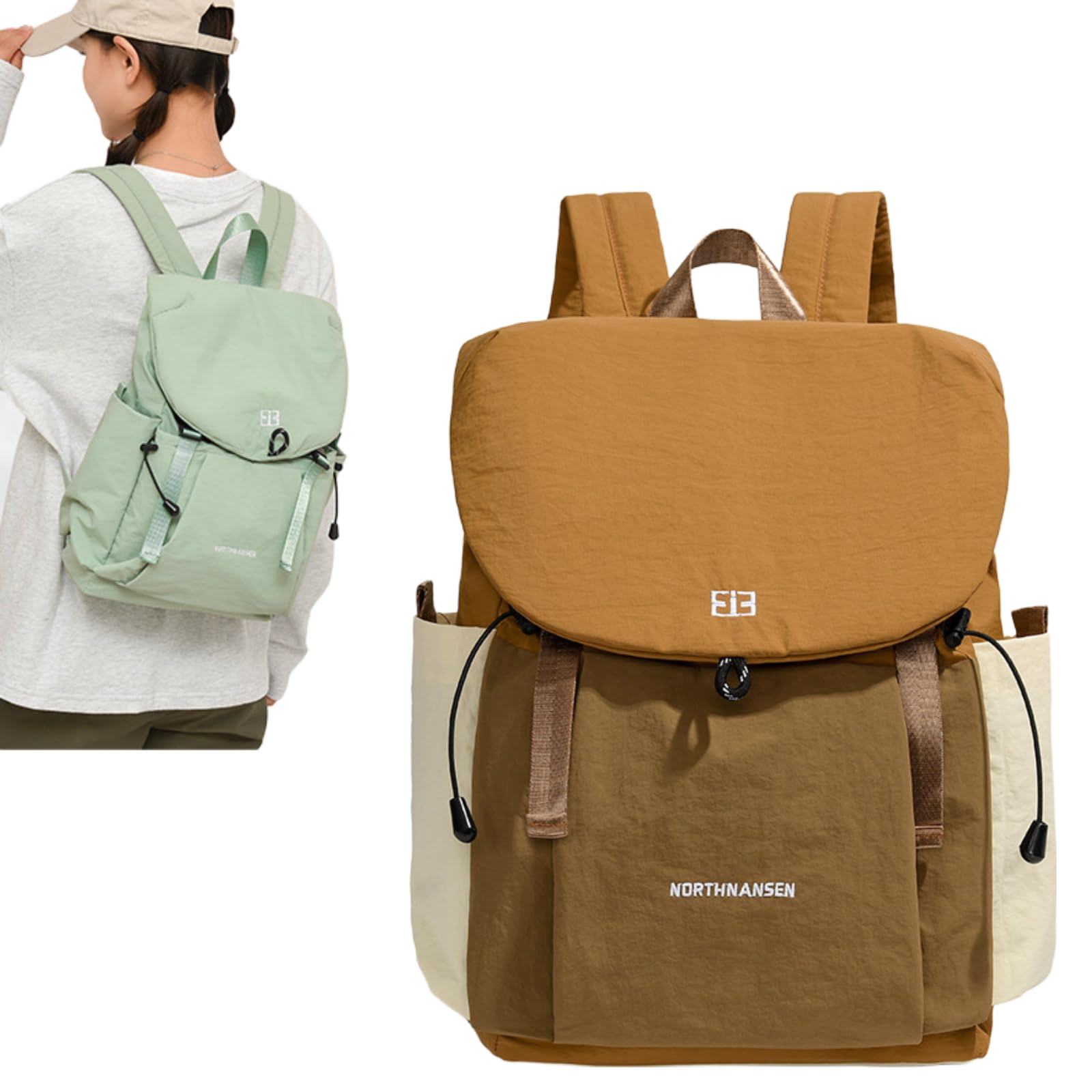 [GDGZJJD] Women s Small, Lightweight, Waterproof Travel Backpack, Ultra-Lightweight Design (330g), Perfect for Commuting, Travel, Laptop Storage,
